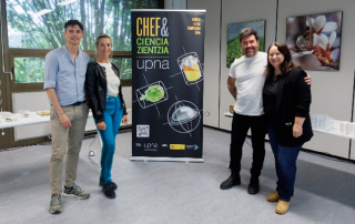 De izquierda a derecha: Dr Iñigo Ruiz de Escudero, Dra Mª Jose Beriain, Diego prado, Dra Idoya Fernández-Pan.